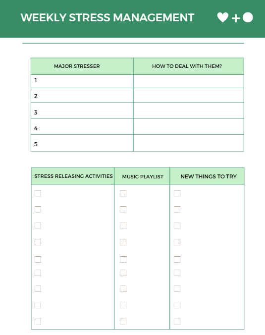 Self Care Planner